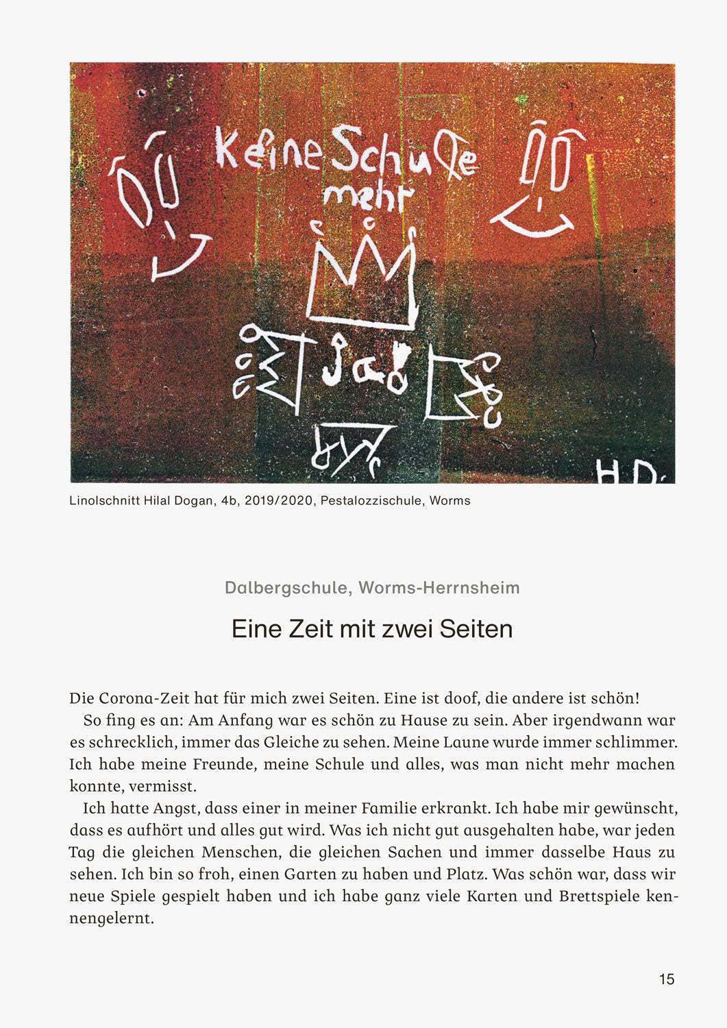 Grundschulkinder schreiben über ihre Corona-Zeit