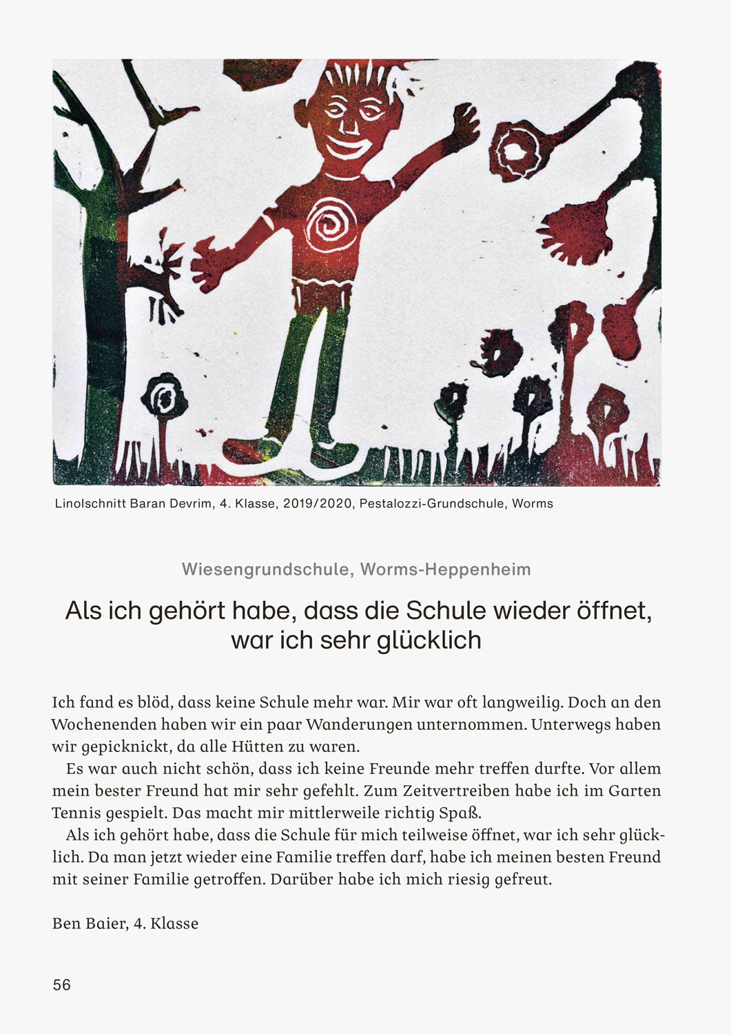 Grundschulkinder schreiben über ihre Corona-Zeit