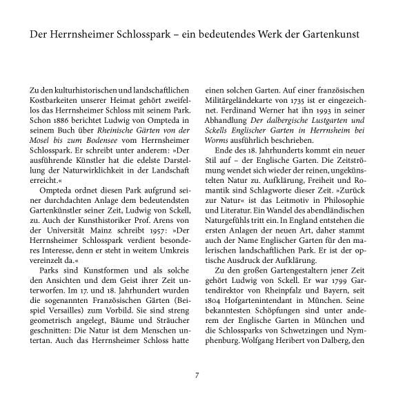 Naturführer Herrnsheimer Schlosspark