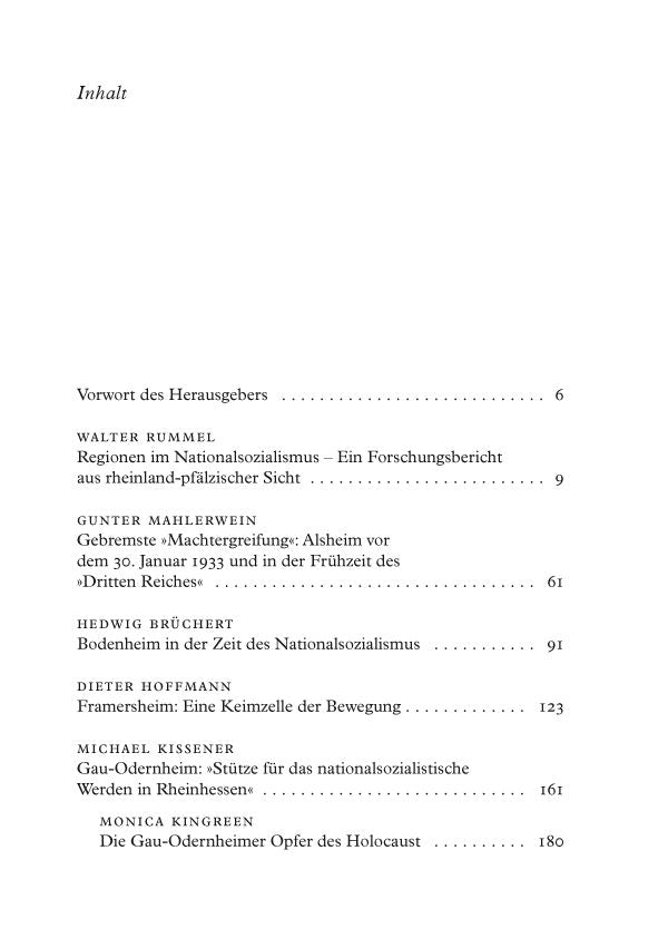 Rheinhessische Wege in den Nationalsozialismus