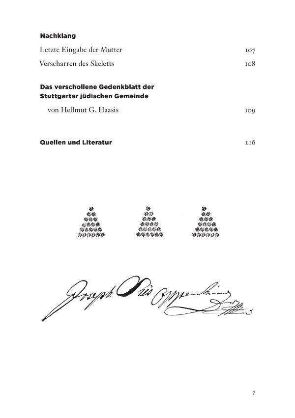 Totengedenkbuch für Joseph Süß Oppenheimer